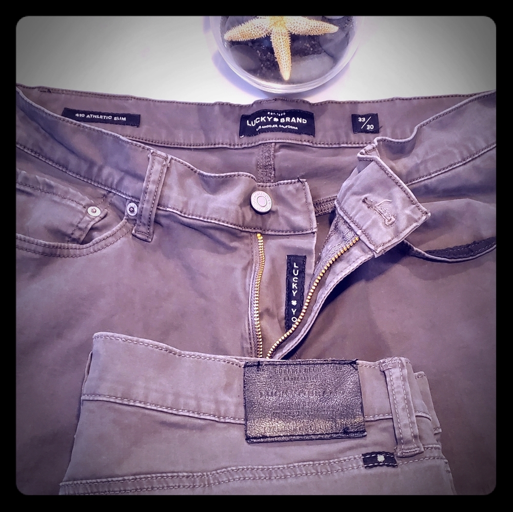 Lucky Brand 410 athletic slim 2 pairs 33/30 &34/30